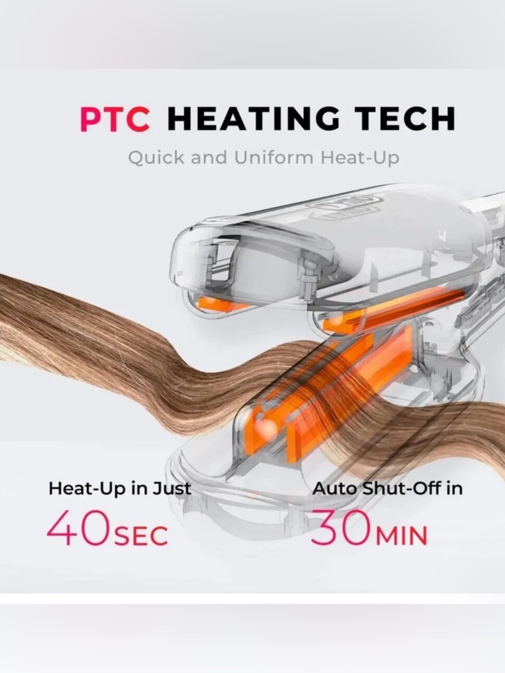 TYMO ROVY Compact Wave Curling Iron - Pink - Picture 3 of 8